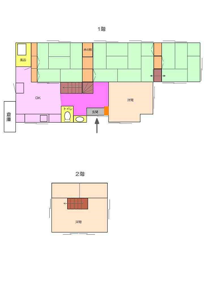 大明丘３丁目売家　間取図